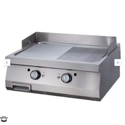  Premium σχάρα 1/2 αυλακωτή - αέριο - διπλή μονάδα - 90cm βαθιά